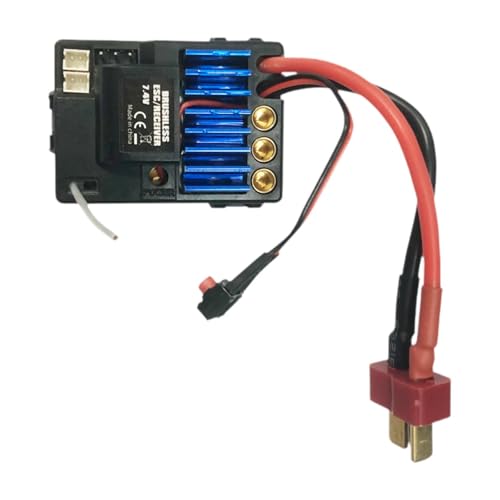 MagiDeal RC -Autoempfänger Fernbedienungsauto Teile Ersatz 2105a 16889a Metallmotor -Komponenten Esc -Empfänger für 1: 14 Teile DIY von MagiDeal
