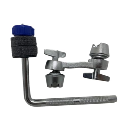 MagiDeal Trommel -Set Montageklemme Cymbal Arm leicht Befestigung L -Stange Einstellen Klemmteile für Künstler Professional Orchestra, Blau von MagiDeal