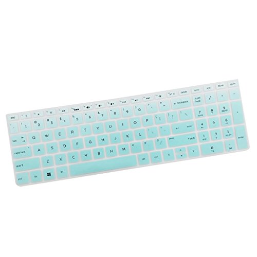 MagiDeal Wasserdicht Tastaturschutz Silikon Abdeckung Schutz Folie Tastaturabdeckung Haut für HP 15,6 Zoll BF Tastatur - Klares Grün von MagiDeal