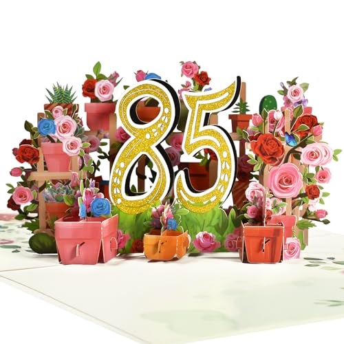 Magic Ants 85 Glorious Years Together – Grußkarte zum 85. Jahrestag – A Testament to a Lifetime of Love and Happiness – Allzweck-Pop-Up-Karte zum 85. Jahrestag, 85. Geburtstag von Magic Ants