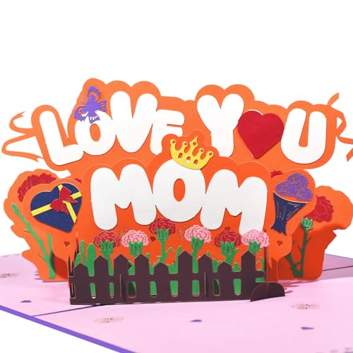 Magic Ants Pop Up Mama Karte für Muttertag Geburtstag, 3D Muttertagsgruß karten für Mama Tante Stiefmutter, Muttertags karte von Sohn Tochter von Magic Ants