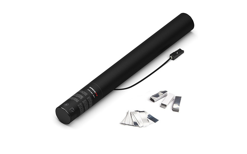 Magic FX Elektrische Konfetti Kanone 50cm Weiß/Silber Met. Magic FX Elektrische Konfetti Kanone 50cm Weiß/Silber Met. von Magic FX
