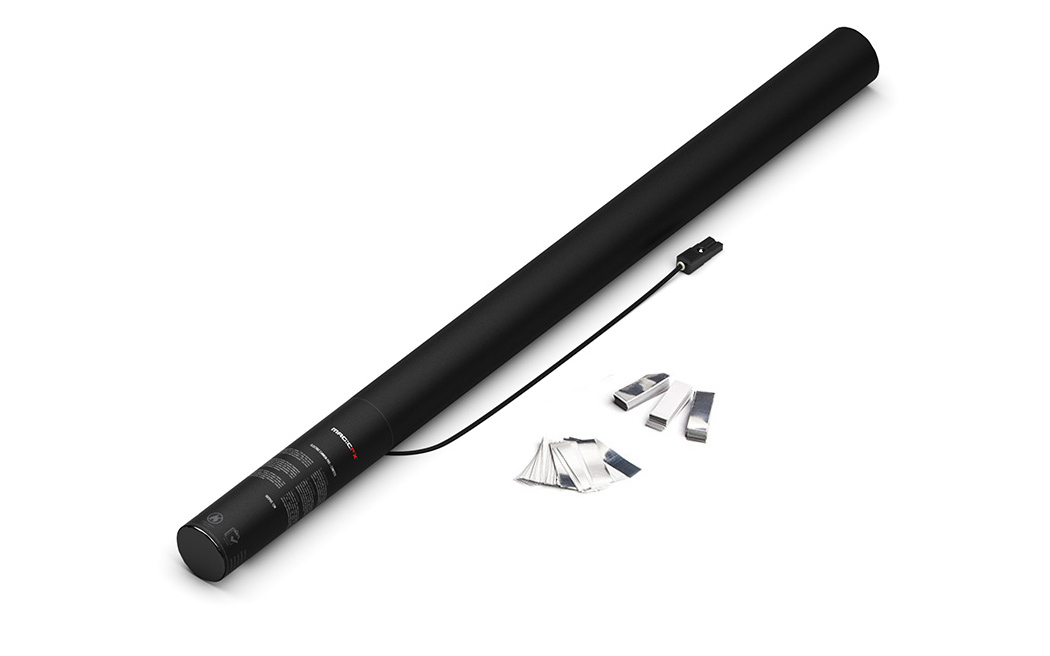 Magic FX Elektrische Konfetti Kanone Pro 80cm Weiß/Silber Met. Magic FX Elektrische Konfetti Kanone Pro 80cm Weiß/Silber Met. von Magic FX