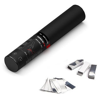Magic FX HC01WSM Confetti Shooter 28 cm, weiß/silberfarben von Magic FX
