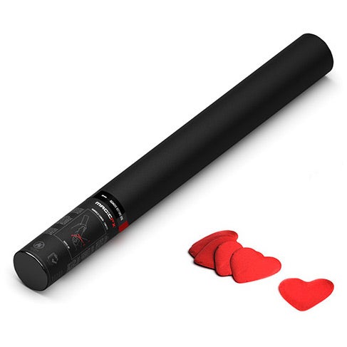 Magic FX HC03RDH confetti shooter, red hearts, 50 cm von Magic FX