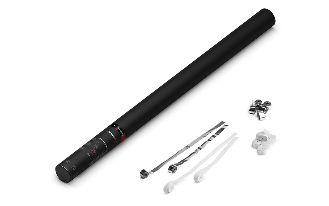Magic FX Handheld Luftschlangen Kanone Pro 80cm Weiß/Silber Magic FX Handheld Luftschlangen Kanone Pro 80cm Weiß/Silber von Magic FX