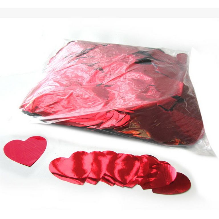 Magic FX Metallic Konfetti Hearts Ø55mm Rot Beutel von Magic FX