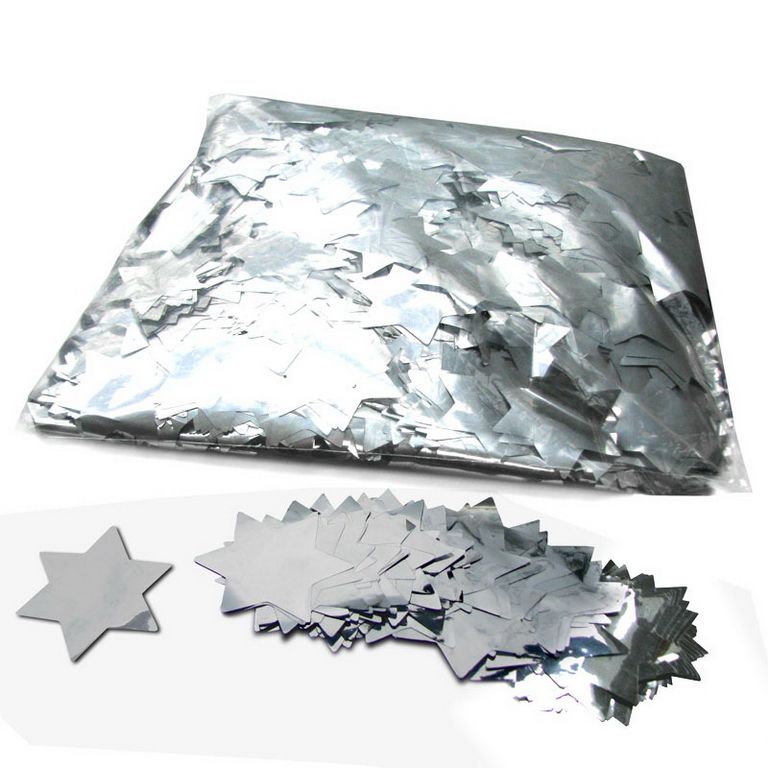 Magic FX Metallic Konfetti Stars Ø55mm Silber Beutel von Magic FX