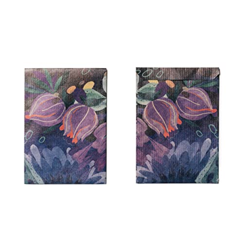 Bunte Papiertütchen/Flachbeutel/Geschenktüte - klein/mini aus bedrucktem Kraftpapier mit dem Motiv: GLOCKENBLUME - 40 Stück von Magic Garden Seeds