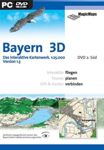 Bayern 3D Version 1.5, Süd (DVD-ROM) von Magic Maps