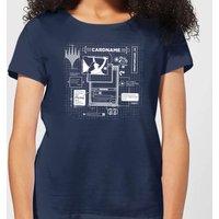 Magic The Gathering Card Grid Damen T-Shirt - Blau - L von Magic The Gathering