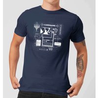 Magic The Gathering Card Grid T-Shirt - Blau - L von Magic The Gathering