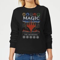 Magic The Gathering Colours Of Magic Knit Damen Weihnachtspullover – Schwarz - 3XL von Magic The Gathering