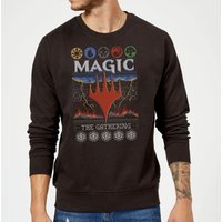 Magic The Gathering Colours Of Magic Knit Weihnachtspullover – Schwarz - S von Magic The Gathering