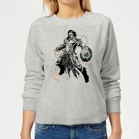 Magic The Gathering Gideon Character Art Damen Pullover - Grau - S - Grau von Magic The Gathering