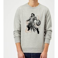 Magic The Gathering Gideon Character Art Pullover - Grau - L - Grau von Magic The Gathering