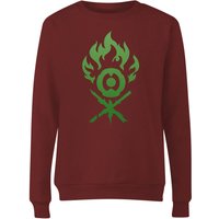 Magic The Gathering Gruul Symbol Damen Pullover - Bordeauxrot - XL - Bordeauxrot von Magic The Gathering