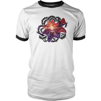 Magic The Gathering Throne of Eldraine Lil Red Rowan Hood White / Black Ringer T-Shirt - White - S von Magic The Gathering