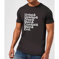 Magic The Gathering Turn Phases Men's T-Shirt - Black - 4XL - Schwarz von Magic The Gathering