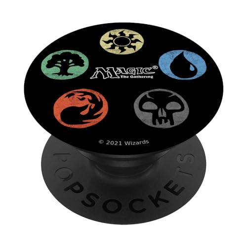 Magic: The Gathering Colored Mana Symbols PopSockets mit austauschbarem PopGrip von Magic The Gathering