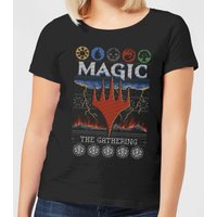 Magic: The Gathering Colours Of Magic Knit Damen Christmas T-Shirt - Schwarz - 3XL von Magic The Gathering