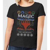 Magic: The Gathering Colours Of Magic Knit Damen Christmas T-Shirt - Schwarz - S von Magic The Gathering