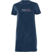 Magic The Gathering Logo Damen T-Shirt Kleid - Navy Acid Wash - S von Magic the Gathering
