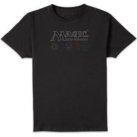 Magic: The Gathering Logo & Mana Lines Unisex T-Shirt - Black - XL von Magic:The Gathering