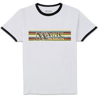Magic: The Gathering Retro Logo Unisex Ringer T-Shirt - White/Black - XXL von Magic:The Gathering