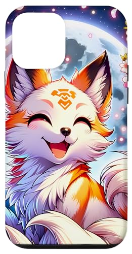 Hülle für iPhone 12 mini Kitsune Japanischer Fuchs mit neun Schwanzen, Kirschblüten von Magicalville Japanese Mythical Animal
