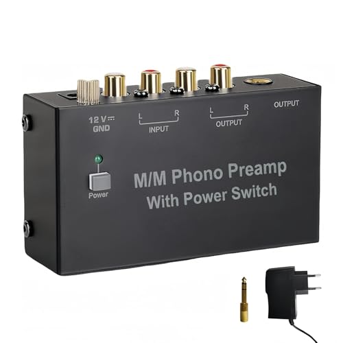 Magicbox Phono Vorverstärker Pro | RIAA-MM Vorverstärker mit 92dB SNR, RCA/TRS/Klinke & Plug-and-Play – Für Audio-Technica/Sony/Vintage von Magicbox