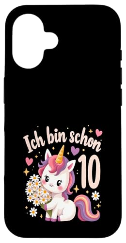Zauberhaftes Einhorn Design für 10. Geburtstag Mädchen Hülle für iPhone 16 Zauberhaftes Einhorn Design für 10. Geburtstag Mädchen Hülle für iPhone 16 von Magischer Einhorn Kindergeburtstag Regenbogen