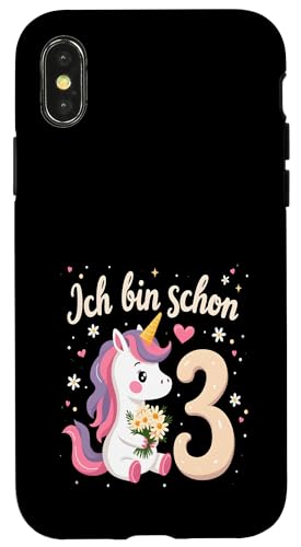 Zauberhaftes Einhorn Design für 3. Geburtstag Mädchen Hülle für iPhone X/XS Zauberhaftes Einhorn Design für 3. Geburtstag Mädchen Hülle für iPhone X/XS von Magischer Einhorn Kindergeburtstag Regenbogen