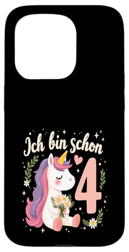 Zauberhaftes Einhorn Design für 4. Geburtstag Mädchen Hülle für iPhone 15 Pro Zauberhaftes Einhorn Design für 4. Geburtstag Mädchen Hülle für iPhone 15 Pro von Magischer Einhorn Kindergeburtstag Regenbogen