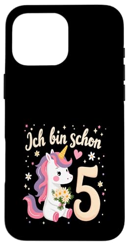 Zauberhaftes Einhorn Design für 5. Geburtstag Mädchen Hülle für iPhone 16 Pro Max Zauberhaftes Einhorn Design für 5. Geburtstag Mädchen Hülle für iPhone 16 Pro Max von Magischer Einhorn Kindergeburtstag Regenbogen