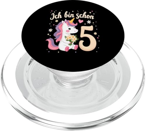 Zauberhaftes Einhorn Design für 5. Geburtstag Mädchen PopSockets PopGrip für MagSafe Zauberhaftes Einhorn Design für 5. Geburtstag Mädchen PopSockets PopGrip für MagSafe von Magischer Einhorn Kindergeburtstag Regenbogen