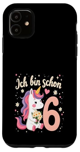 Zauberhaftes Einhorn Design für 6. Geburtstag Mädchen Hülle für iPhone 11 Zauberhaftes Einhorn Design für 6. Geburtstag Mädchen Hülle für iPhone 11 von Magischer Einhorn Kindergeburtstag Regenbogen