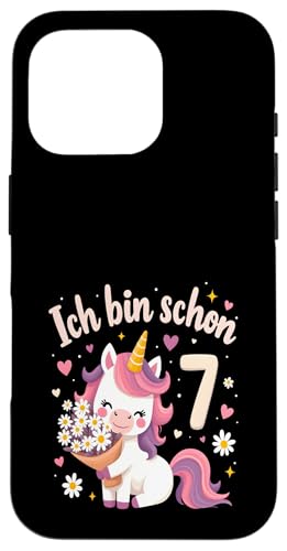 Zauberhaftes Einhorn Design für 7. Geburtstag Mädchen Hülle für iPhone 16 Pro Zauberhaftes Einhorn Design für 7. Geburtstag Mädchen Hülle für iPhone 16 Pro von Magischer Einhorn Kindergeburtstag Regenbogen
