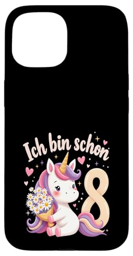 Zauberhaftes Einhorn Design für 8. Geburtstag Mädchen Hülle für iPhone 15 Zauberhaftes Einhorn Design für 8. Geburtstag Mädchen Hülle für iPhone 15 von Magischer Einhorn Kindergeburtstag Regenbogen