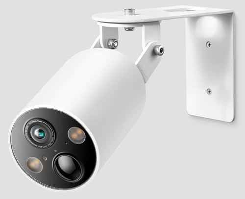 Anti-Diebstahl-Kamera-Wandhalterung, kompatibel mit Tapo MagCam (Tapo C425), 360° verstellbar, Anti-Drop-Metall-Tapo-Sicherheitskamera-Halterung bietet besseren Betrachtungswinkel, Weiß von MagitcSee