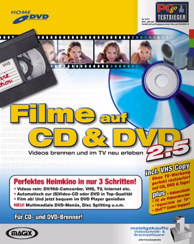 Filme auf CD & DVD 2.5 von Magix