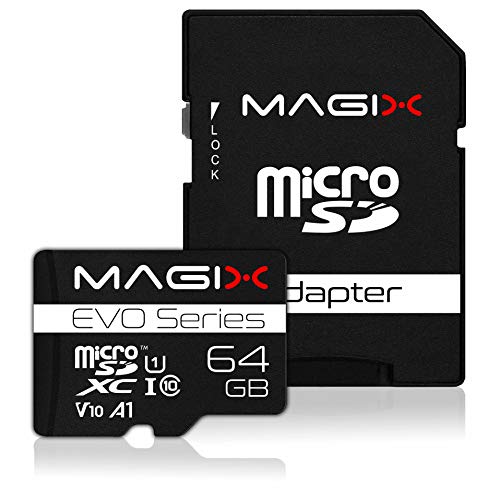 Magix MicroSD 64GB Speicherkarte EVO Series Klasse10 V10 bis zu 80 MB/s + SD Adapter von Magix