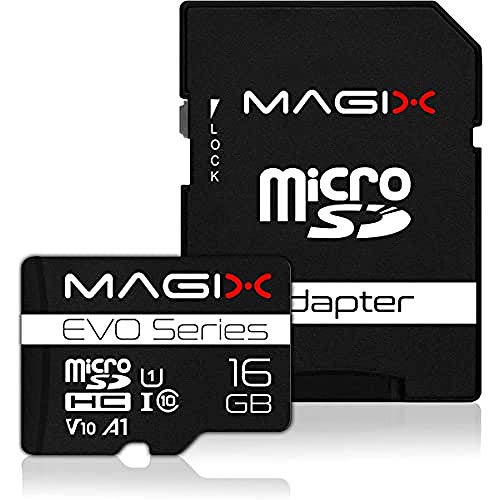 Magix MicroSD Speicherkarte EVO Series Klasse10 V10 + SD Adapter bis zu 80 MB/s (16GB) von Magix