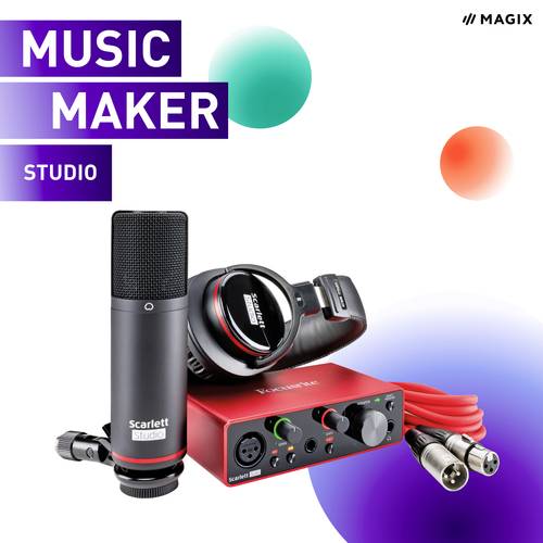 Magix Music Maker Studio Edition 2023 Jahreslizenz, 1 Lizenz Windows Videobearbeitung von Magix