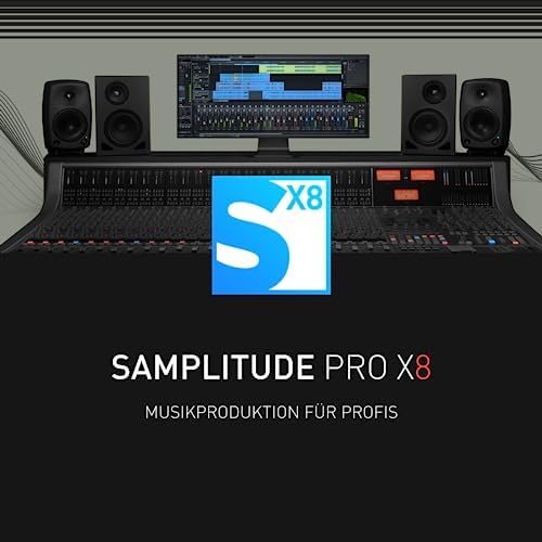 SAMPLITUDE Pro X8 – Musikproduktion für Profis | Recording, Editing, Mixing & Mastering | Audio Software | Musikprogramm | PC Aktivierungscode per Email von Magix