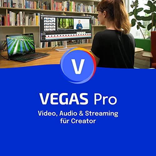 VEGAS Pro 20 - Video, Audio & Streaming für Kreative | Videobearbeitungssoftware | Videoschnittsoftware | Windows 10/11 PC | 1 Lizenz | Pro | PC Aktivierungscode per Email von MAGIX