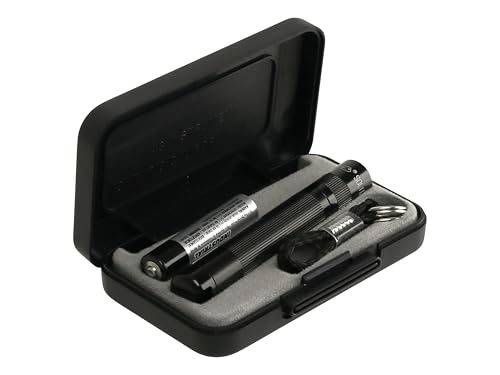 MagLite SJ3A012U Solitaire LED Taschenlampen mit Alkaline-Batterie im Etui, 1,3 cm Kopfdurchmesser, 8 cm Länge, Schwarz von Maglite