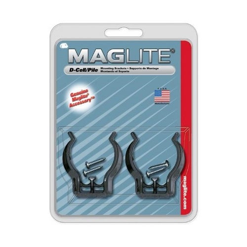 Maglite Auto- oder Wandklemmen für D-Cell Taschenlampe (2er-Set) von Maglite