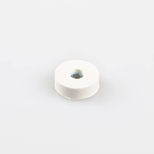 Magna-C® Neodym-Magnet gummiert weiß | Magnet mit zylindrischer Senkung | Ideal für lackierte Flächen | Haftkraft 2,5KG | Ø18 x 6mm von Magna-C
