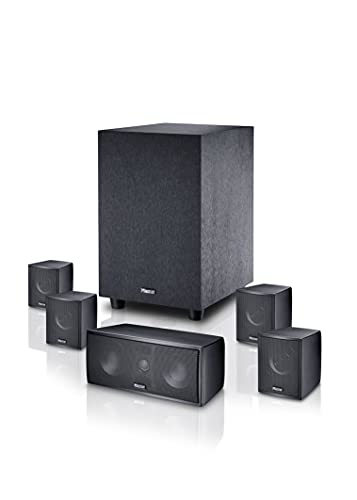 Magnat Cinema Star 5.1 - Subwoofer-Satellitensystem mit aktivem Subwoofer, Farbe:Schwarz von Magnat